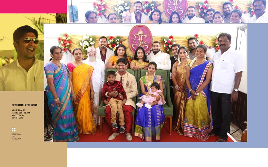 Family Photo in an engagement event