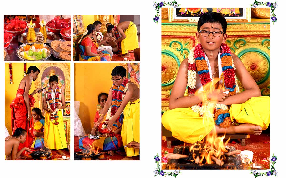 Upanayanam Photography Glimpses from Krishna's poonal function held in Sringeri
