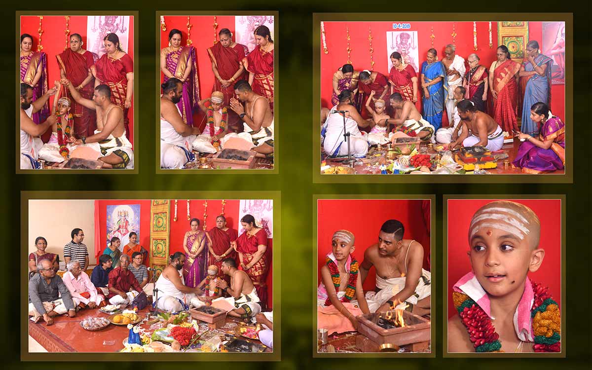 Upanayanam Photography Images from Satvik's Album | Offering to the fire God