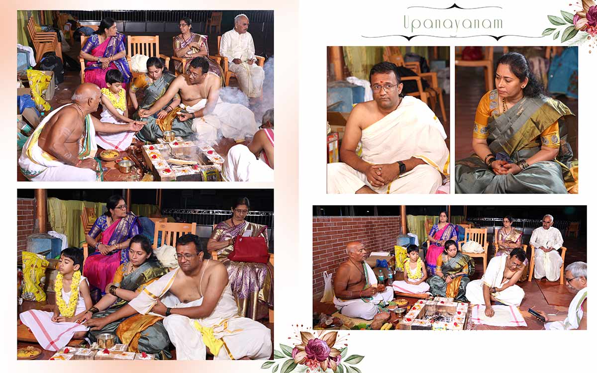 Sringeri Upanayanam Photography | Rituals in full swing