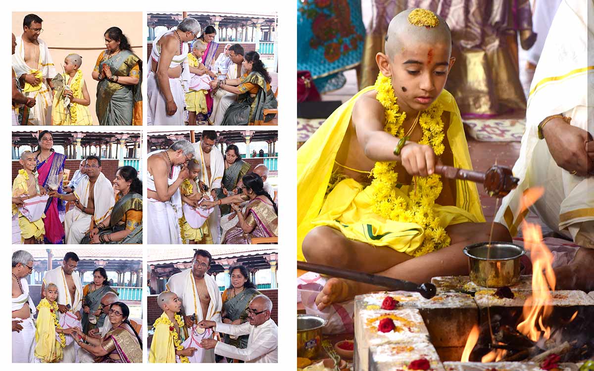 Sringeri Upanayanam Photography | Vatu transformed to Brahmachari