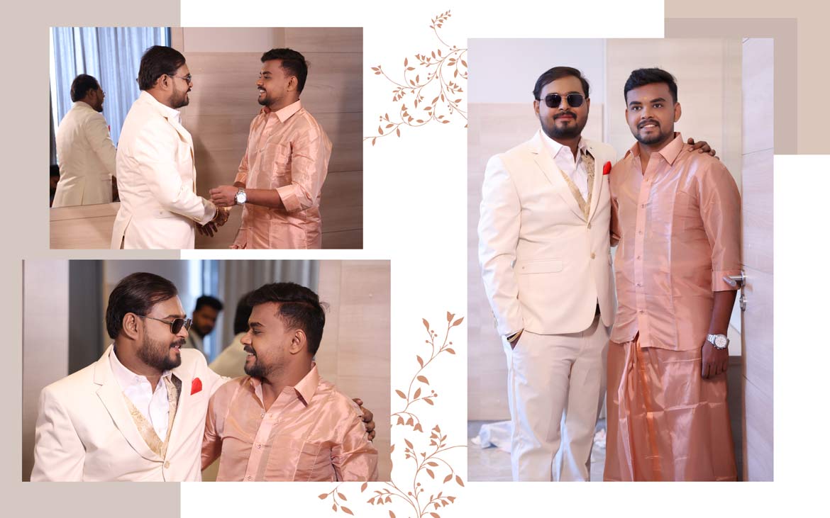 Wedding Photography Theni | Brothers posing for a photo