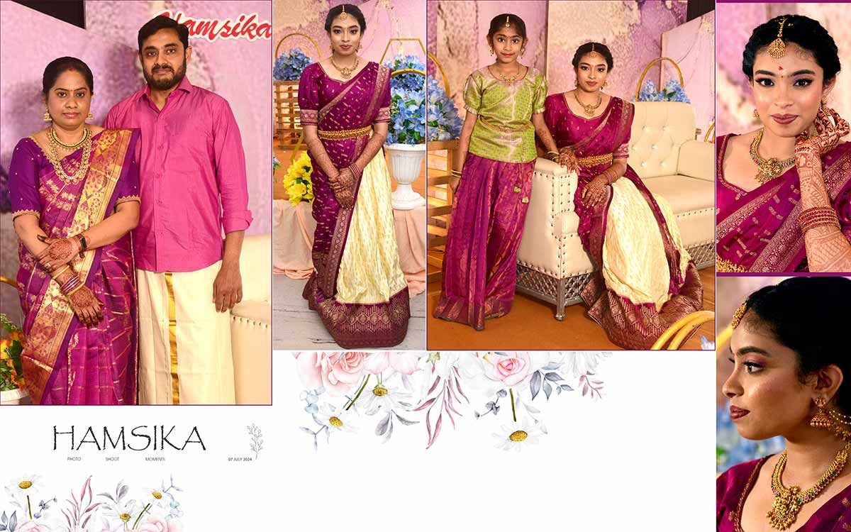 Half Saree Function Photo Album in Coimbatore