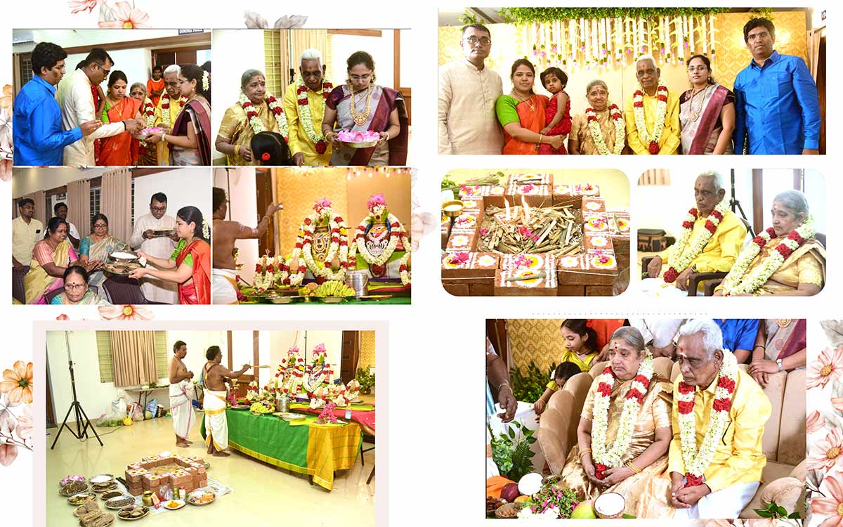 Bhima Ratha Shanthi ceremony photography in Coimbatore