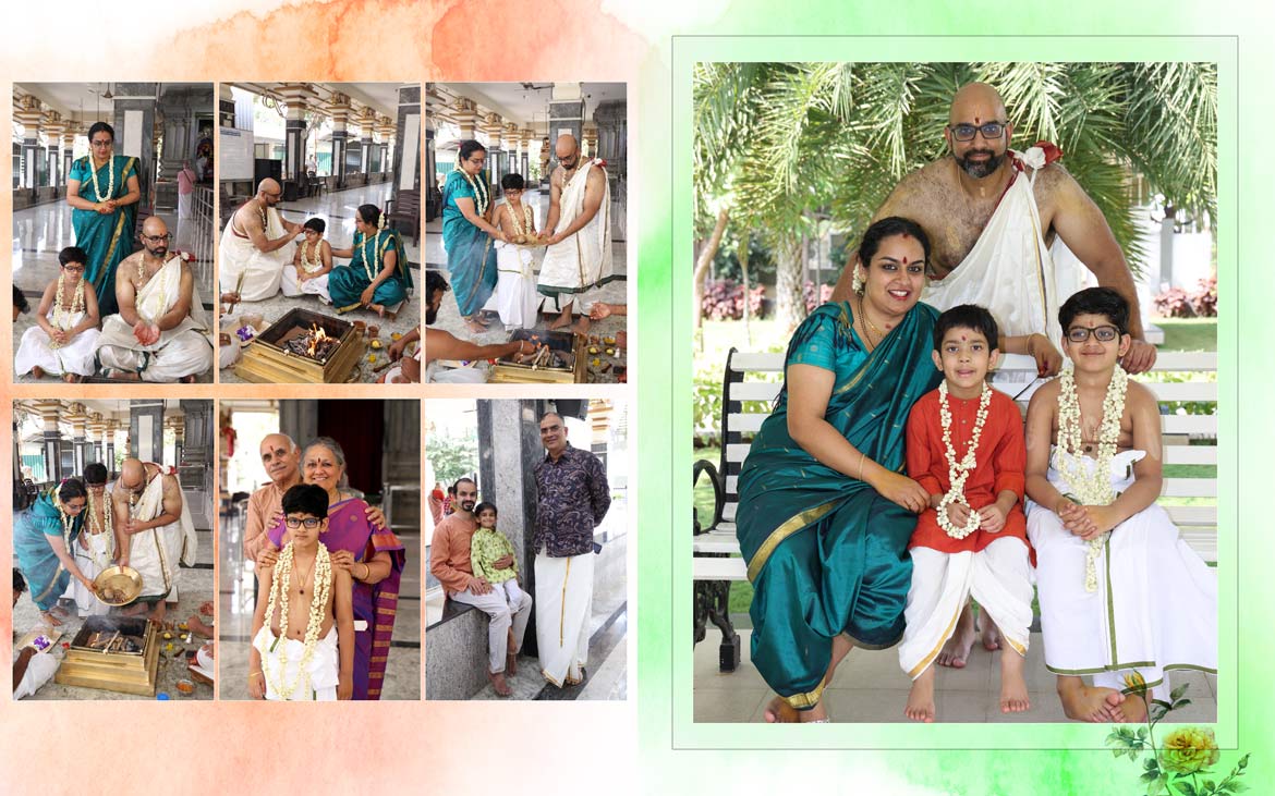 Upanayana Photography - Family Portraits | Photo from Vivek's Upanayanam Album