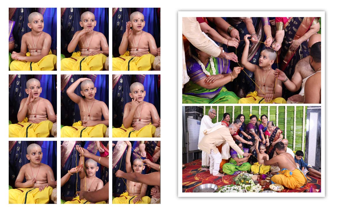 Upanayana Photography - Vivek is a Brahmachari now