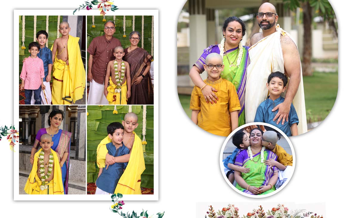 Upanayanam Functions | Family Group Photography by Baba Studio Coimbatore