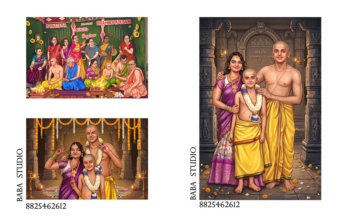 Upanayanam-photograph-as-caricature